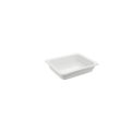 Pans de nourriture de porcelaine blanche blanche rectangulaire